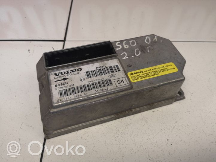 Volvo S60 Oro pagalvių valdymo blokas 0285001254