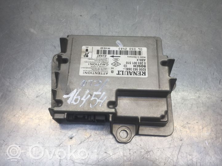 Renault Clio III Centralina/modulo airbag 8200293547