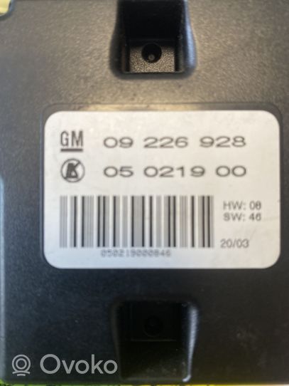 Opel Signum Seat control module 09226928