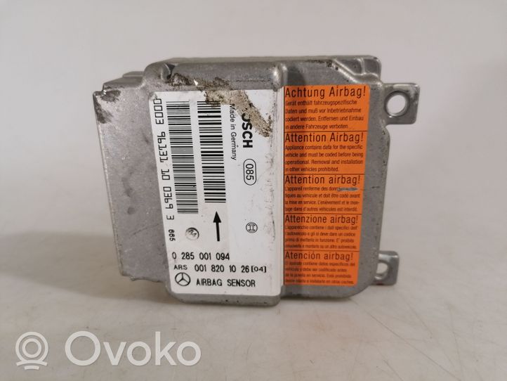 Mercedes-Benz C W202 Module de contrôle airbag 0285001094