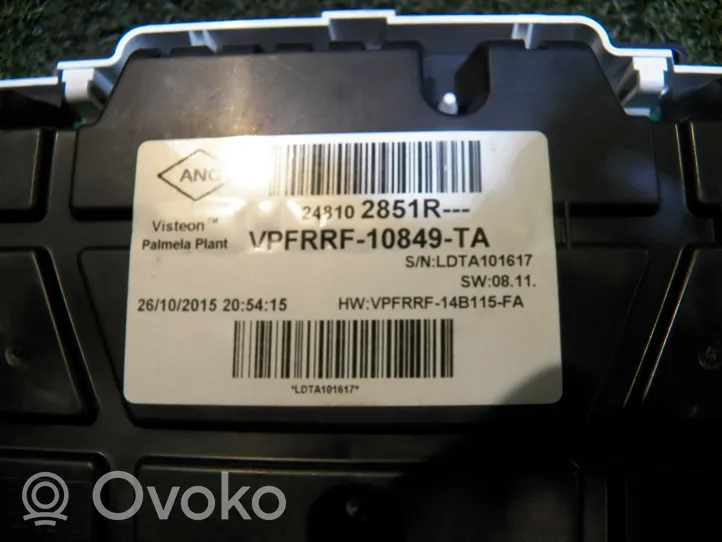 Opel Vivaro Compteur de vitesse tableau de bord 248102851R