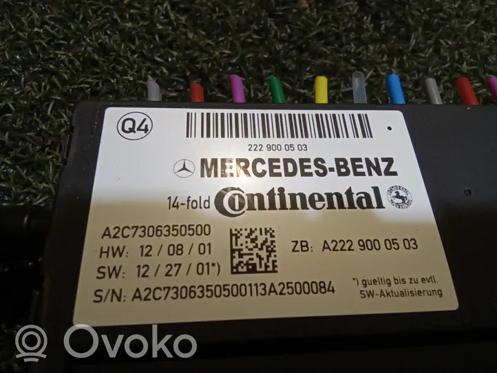 Mercedes-Benz S W222 Muut ohjainlaitteet/moduulit A2229000503