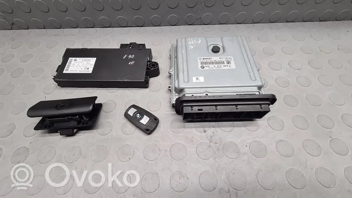 BMW 3 E90 E91 Kit centralina motore ECU e serratura 8510829