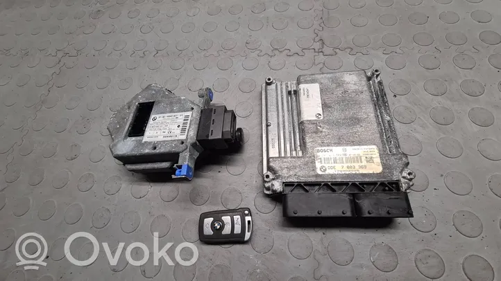 BMW 7 E65 E66 Kit centralina motore ECU e serratura 7803369