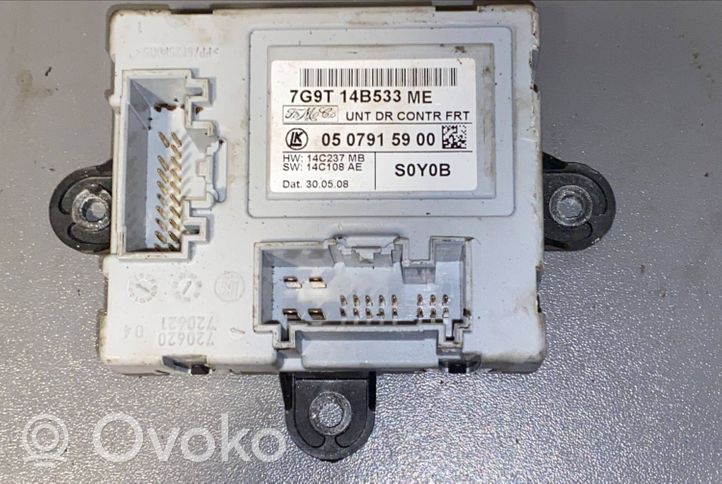 Volvo XC60 Sterownik / Moduł drzwi 7G9T14B533ME
