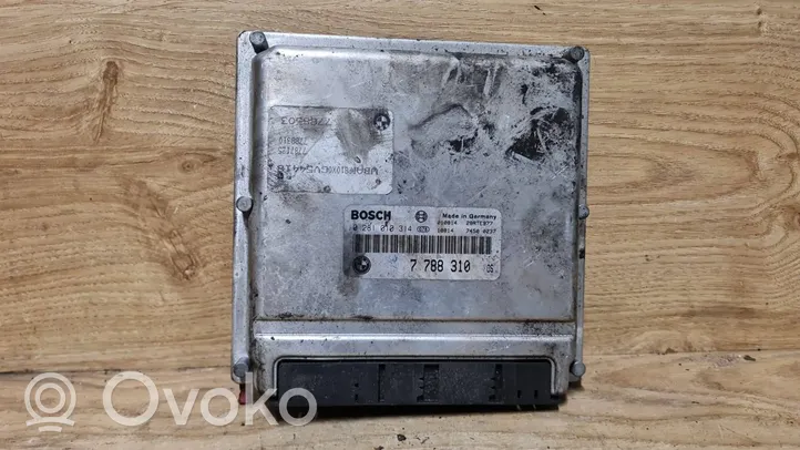 BMW 3 E46 Sterownik / Moduł ECU 0281010314