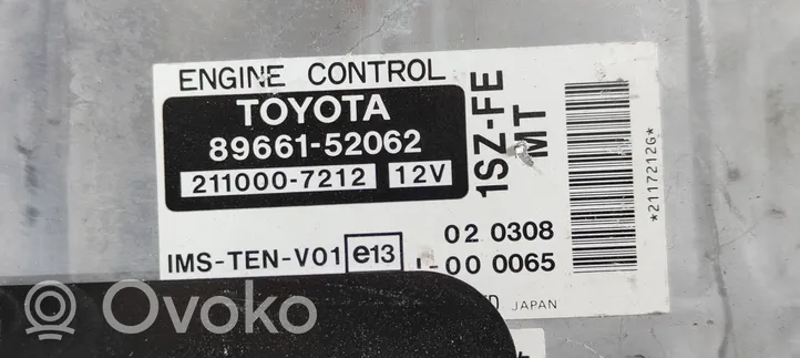 Toyota Yaris Variklio valdymo blokas 8966152062