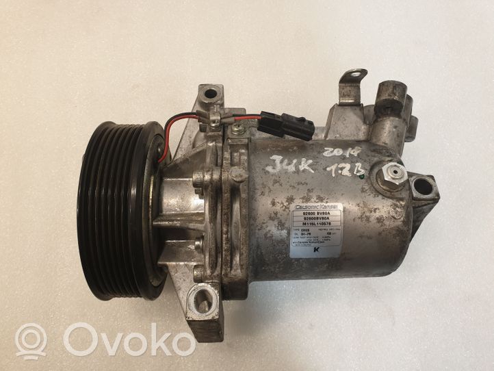 Nissan Juke I F15 Compressore aria condizionata (A/C) (pompa) 92600BV80A