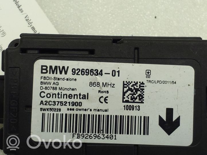 BMW 1 F20 F21 Centralina/modulo allarme 9269634