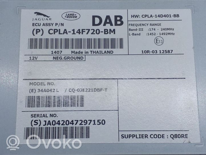 Land Rover Discovery 4 - LR4 Moduł / Sterownik dziku audio HiFi CPLA14F720BM