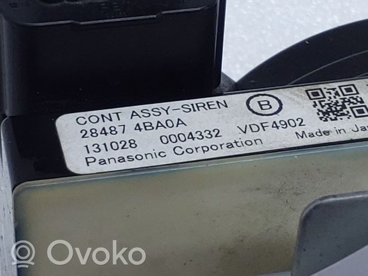 Nissan Qashqai Alarmes antivol sirène 284874BA0A