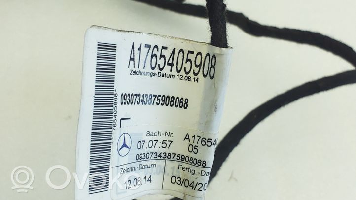 Mercedes-Benz A W176 Faisceau de câblage de porte arrière A1765405908