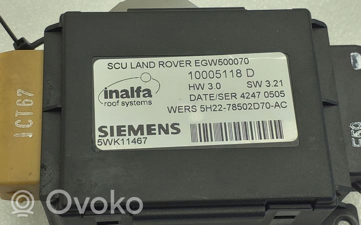 Land Rover Discovery 4 - LR4 Moduł / Sterownik szyberdachu 5H2278502D70AC