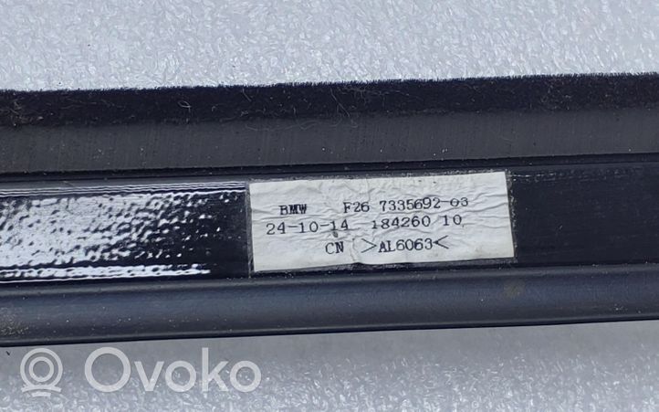BMW X4 F26 Listwa / Uszczelka szyby drzwi tylnych 7335692