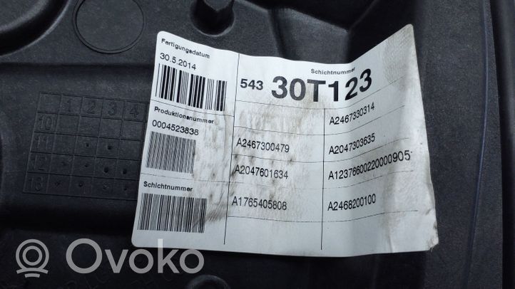 Mercedes-Benz B W246 W242 Takaikkunan nostomekanismi ilman moottoria A2467300479