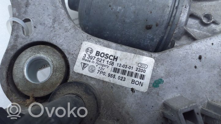 Porsche Cayenne (92A) Mechanizm i silniczek wycieraczek szyby przedniej / czołowej 7P0955023