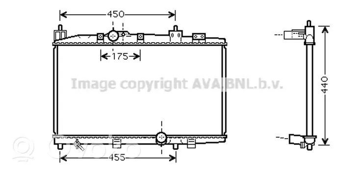 Toyota Yaris Radiateur de refroidissement 1640033080