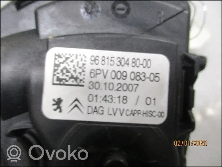 Peugeot 206 CC Pedale dell’acceleratore 9681530480