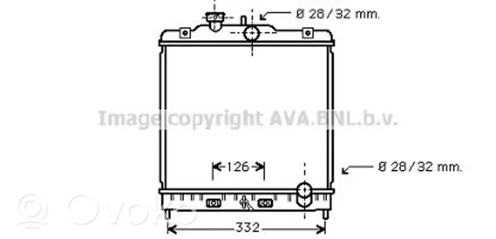 Honda Civic Radiatore di raffreddamento 19010P03505