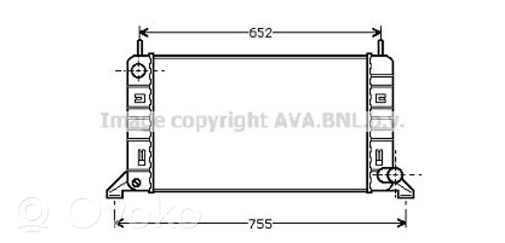 Ford Escort Aušinimo skysčio radiatorius 6912236