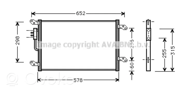 Lancia Lybra Radiateur condenseur de climatisation 46459581