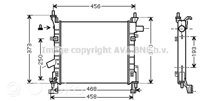 Ford Streetka Radiateur de refroidissement 1671692