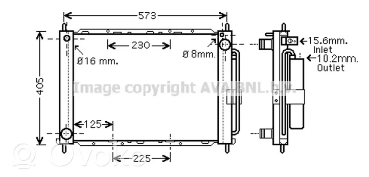 Renault Clio III Radiateur condenseur de climatisation 8200688390