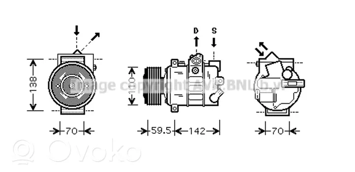 Skoda Fabia Mk2 (5J) Kompresor / Sprężarka klimatyzacji A/C 5K0820803L