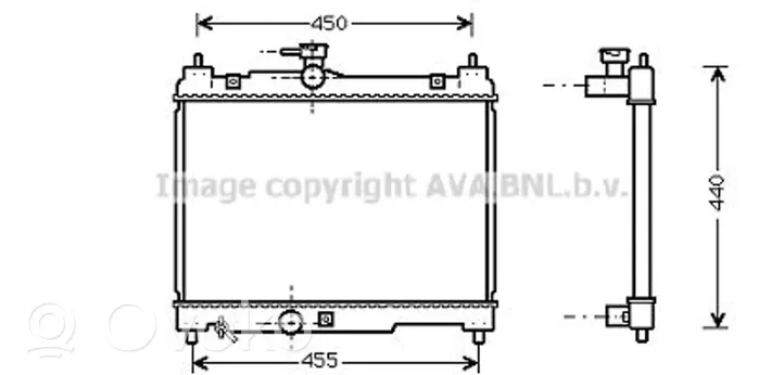 Toyota Yaris Radiateur de refroidissement 164000J010