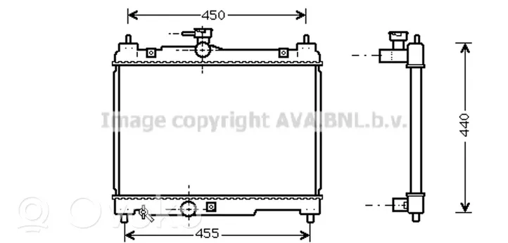 Toyota Yaris Radiateur de refroidissement 164000J010