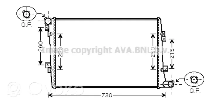Volkswagen Touran I Chłodnica 1K0121251AK