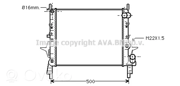 Renault Twingo I Jäähdyttimen lauhdutin 7701036152