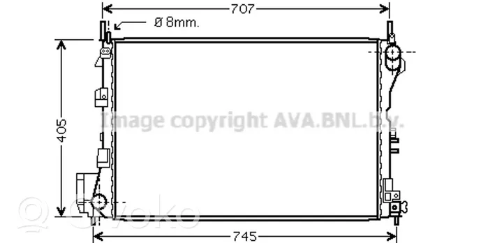 Opel Signum Dzesēšanas šķidruma radiators 24418343