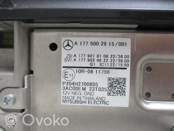 Mercedes-Benz A W177 AMG Monitor / wyświetlacz / ekran A1779002915
