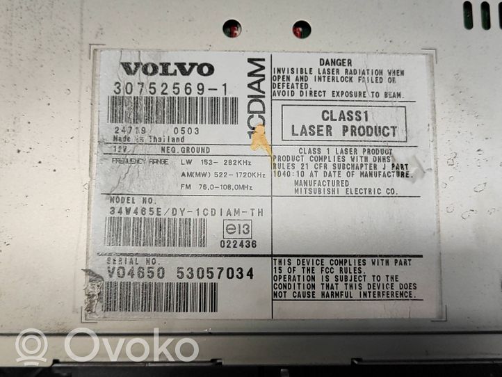 Volvo V50 Unité principale radio / CD / DVD / GPS 307525691