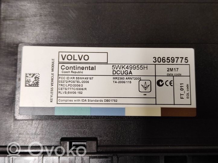 Volvo S60 Keyless (KESSY) go control unit/module 30659775