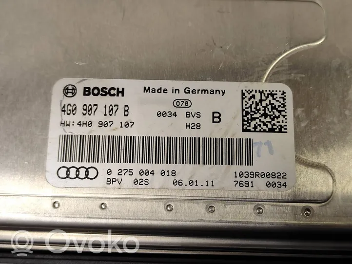 Audi A7 S7 4G Kameran ohjainlaite/moduuli 4G0907107B