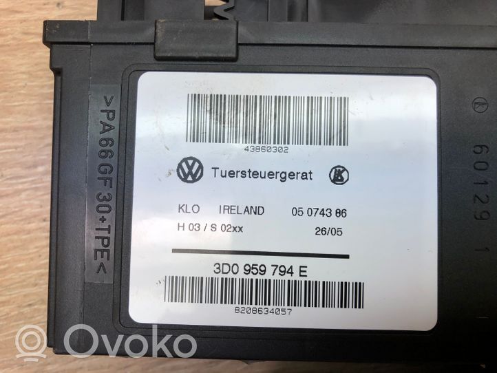 Volkswagen Touareg I Silniczek podnoszenia szyby drzwi tylnych 3D0959764E