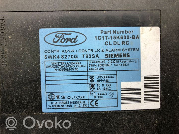 Ford Focus Moduł / Sterownik komfortu 1C1T15K600BA