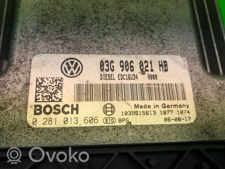 Volkswagen Golf V Centralina/modulo motore ECU 0281013606