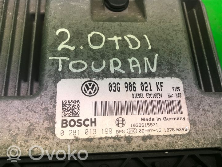 Volkswagen Touran I Moottorin ohjainlaite/moduuli (käytetyt) 03G906021KF