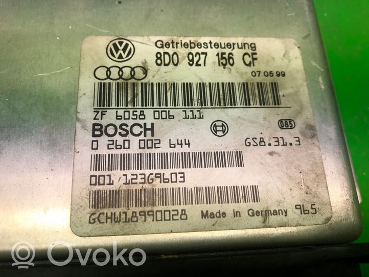 Volkswagen PASSAT B5.5 Galios (ECU) modulis 8D0927156CF