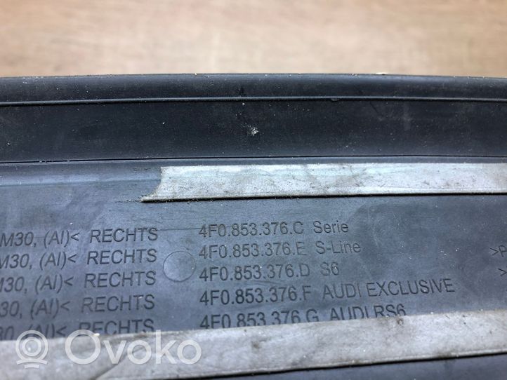 Audi A6 S6 C6 4F Galinio slenksčio apdaila (išorinė) 4F0853376K