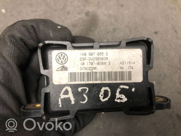 Audi A3 S3 A3 Sportback 8P Sensore di imbardata accelerazione ESP 1K0907655D