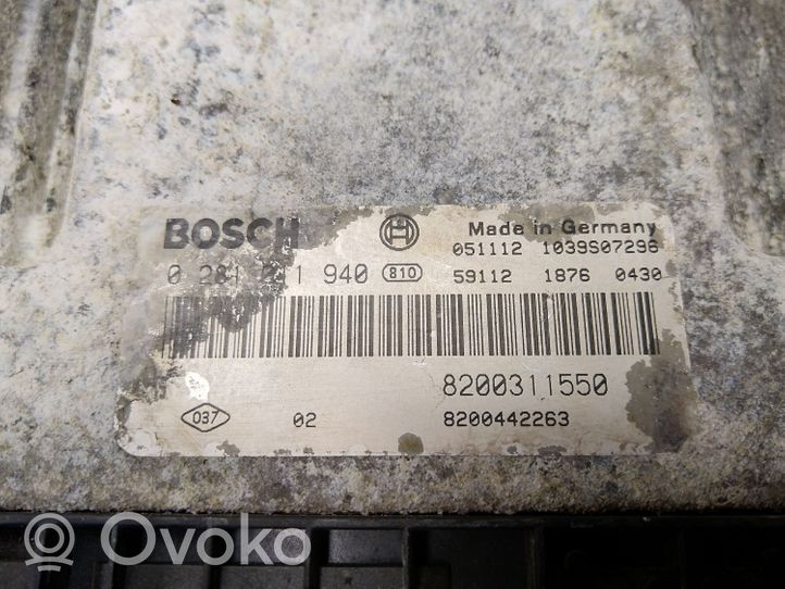 Renault Scenic II -  Grand scenic II Calculateur moteur ECU 0281011940