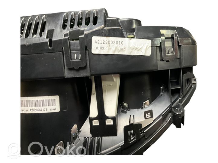 Mercedes-Benz E W212 Speedometer (instrument cluster) A2129002010