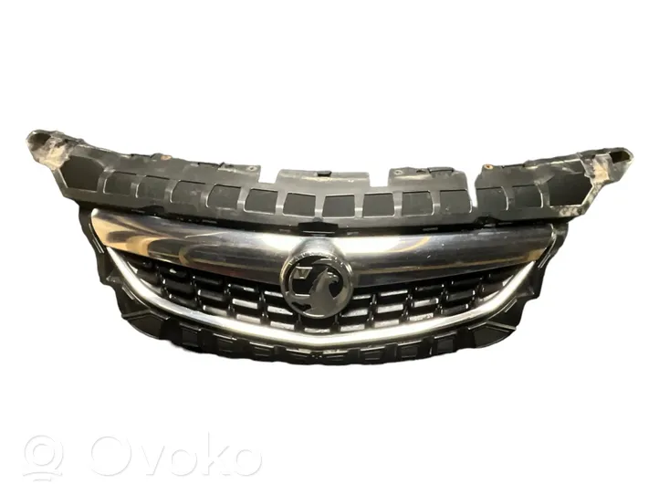 Opel Astra J Front bumper upper radiator grill 13266577