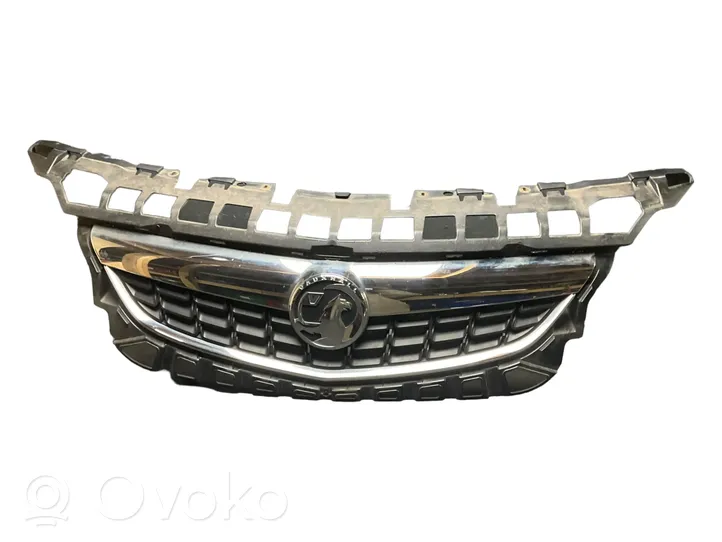 Opel Astra J Rejilla superior del radiador del parachoques delantero 13266577