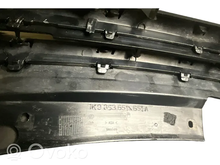 Volkswagen Golf VI Griglia superiore del radiatore paraurti anteriore 1K9853651