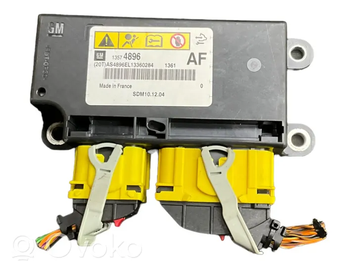 Opel Astra J Airbag control unit/module 13574896